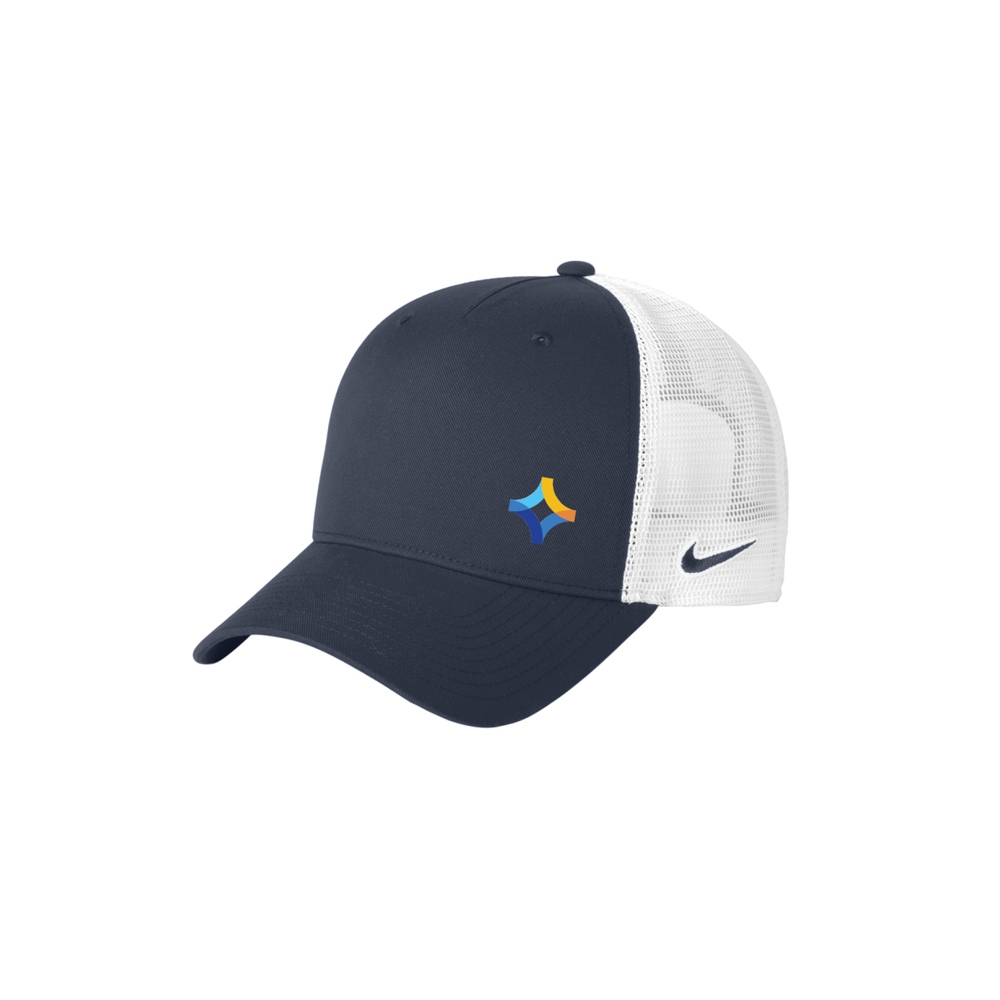 Nike Mesh Back Trucker Hat - Navy/ White