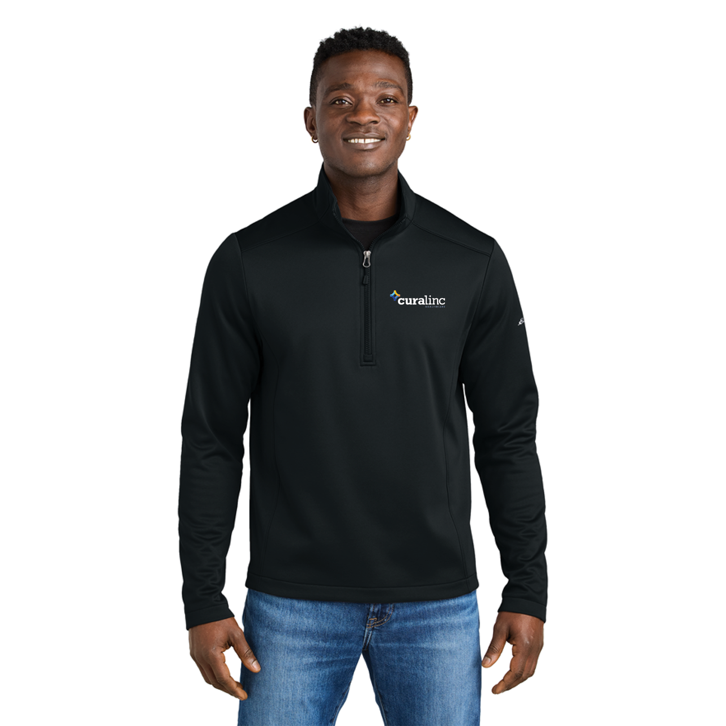 Eddie Bauer® Smooth Mid Layer Fleece 1/2-Zip - Black