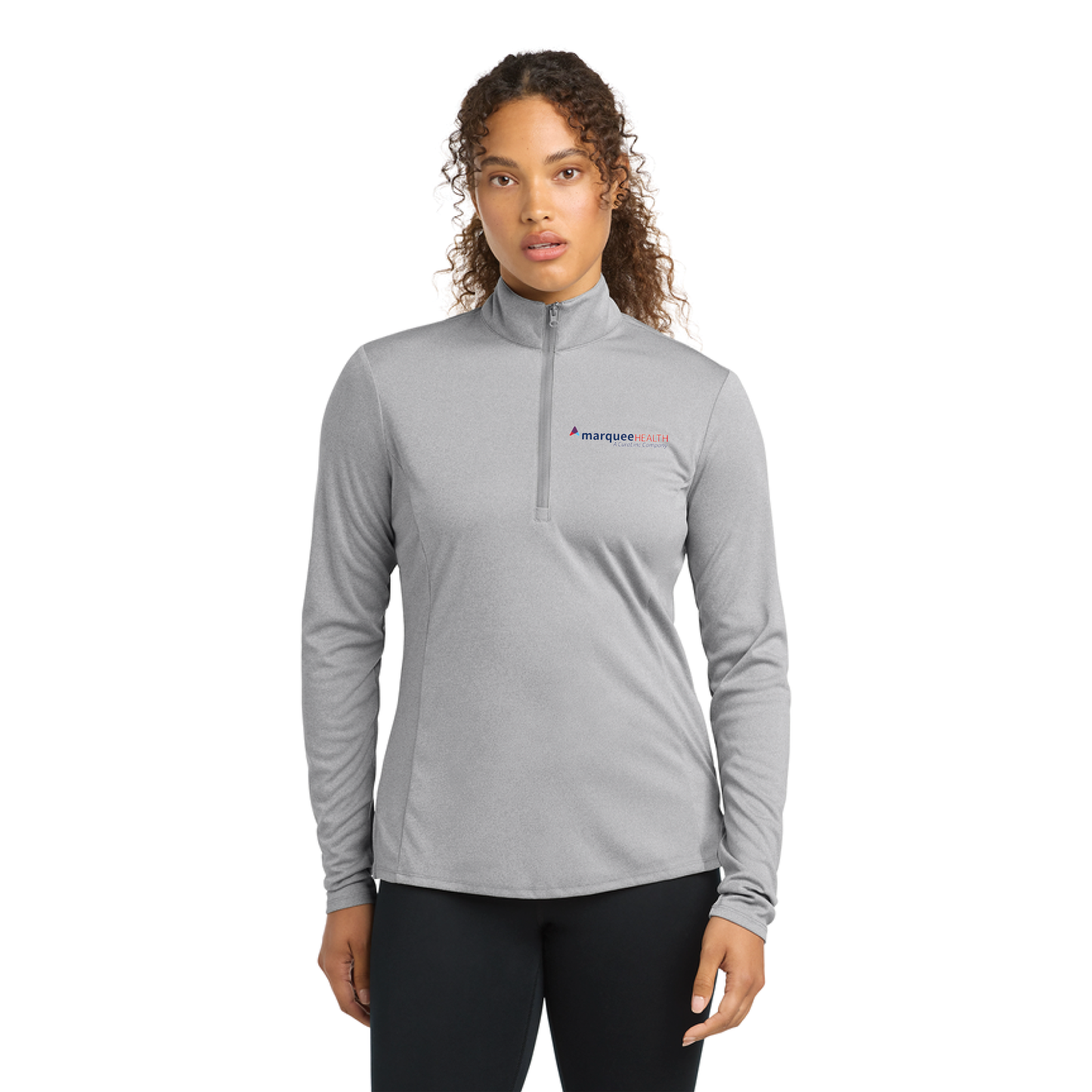 Sport-Tek® Women's Endeavor 1/2-Zip Pullover - Light Grey Heather