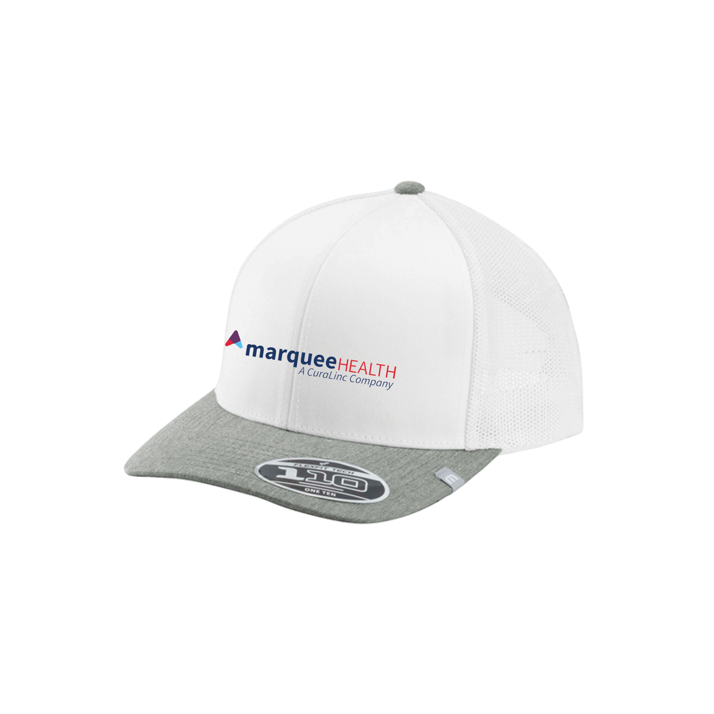 TravisMathew Cruz Color Block Trucker Cap (Unisex) - White/ Heather Grey